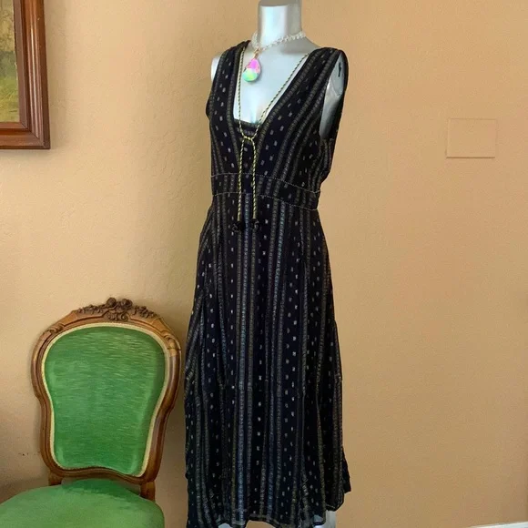green emerald velvet dress Farm Rio X Anthropologie Maxi Dress – MODE Consignment main image 0